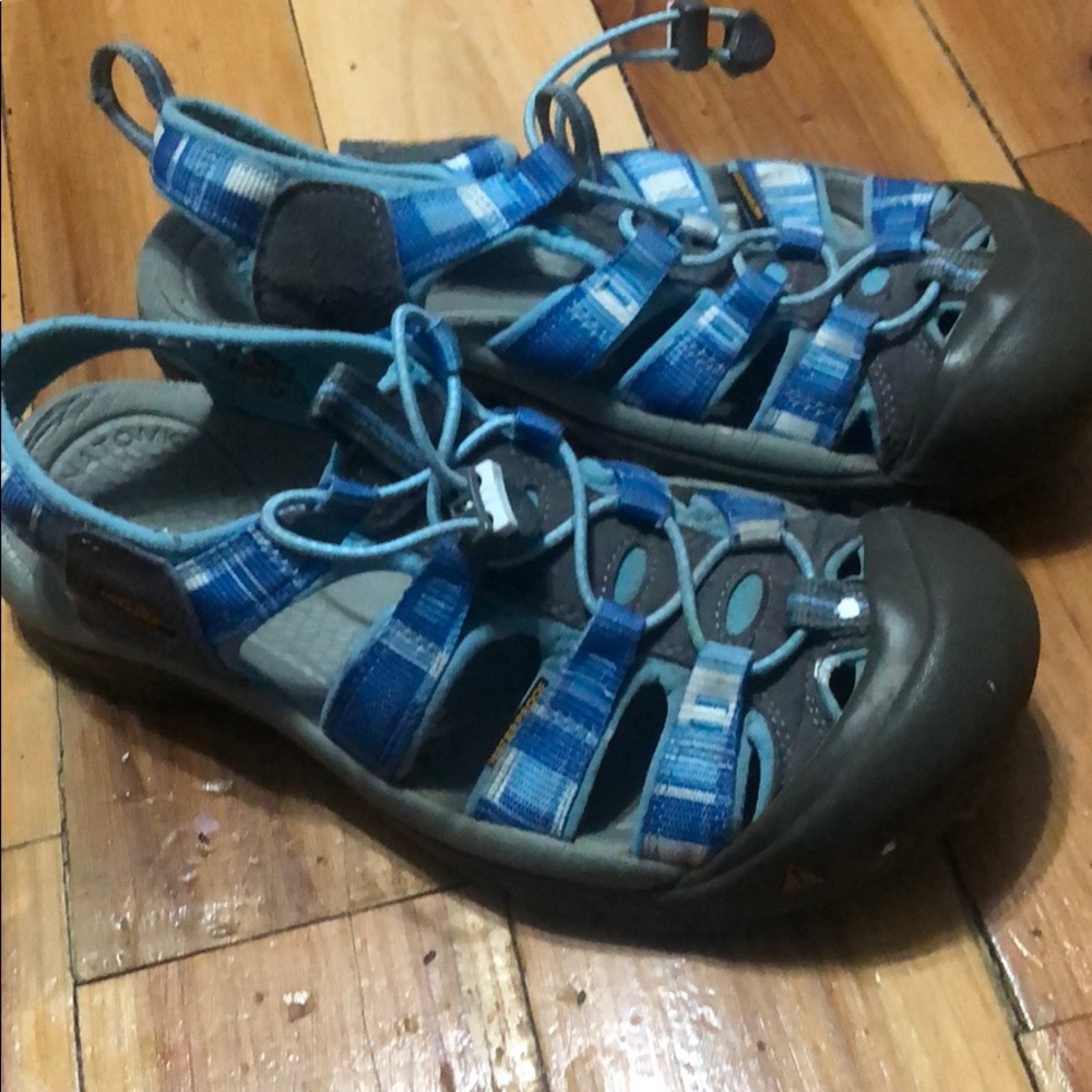 Keen Blue Gray Strappy Sport Sandals